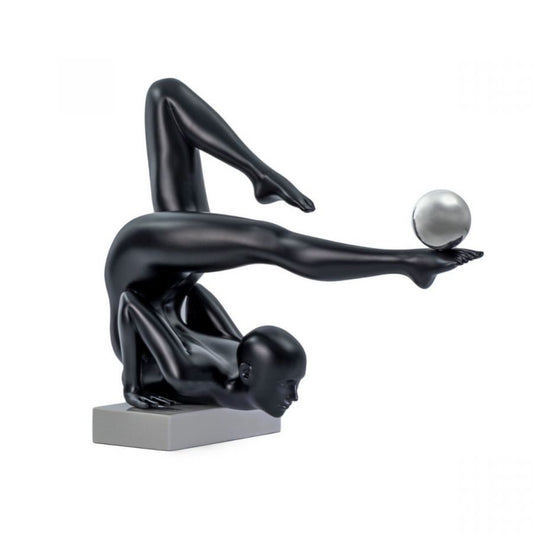 Margaux Doll Sculpture // Matte Black and Steel