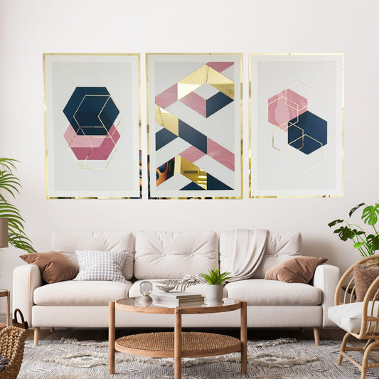 Beautiful wall art (Acrylic Mirror Gold Print)