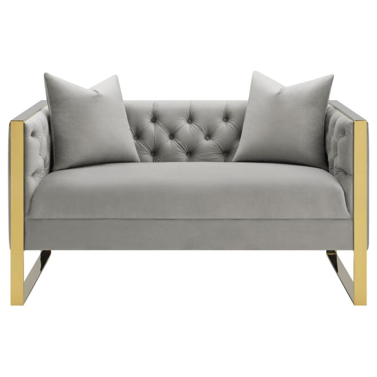 Living Room Set (Sofa and Loveseat) in Grey