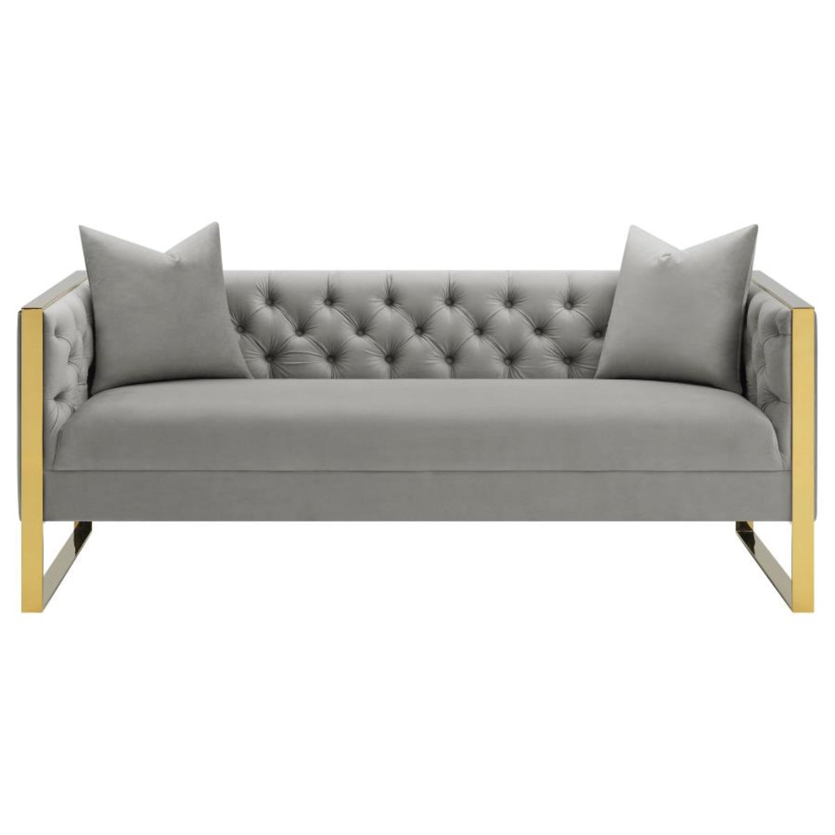 Living Room Set (Sofa and Loveseat) in Grey