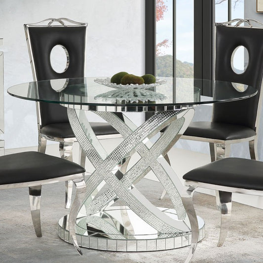 Ornat Dining Table: (Faux Square Diamonds)