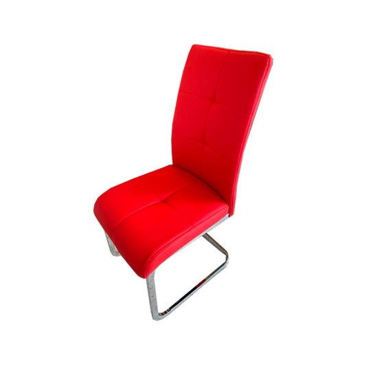 Oswaldo Dining Chair (Red, Grey and Black)