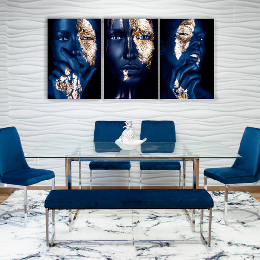 Wall art (Consists of Three Panels, Different Arts Acrylic)