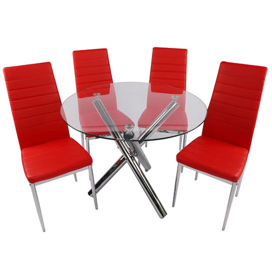 DINING TABLE ABBY RED