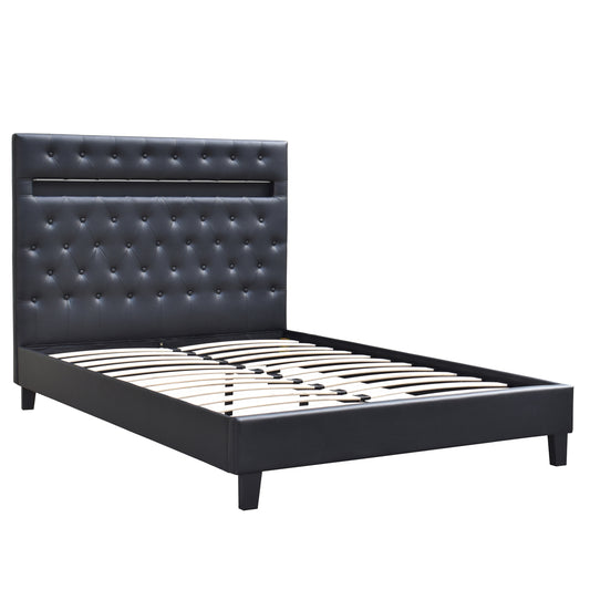 KING BED BLACK W/ LIGTHS