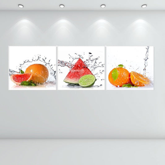 KL-004 ABC Splashed Fruits in Tempered Glass